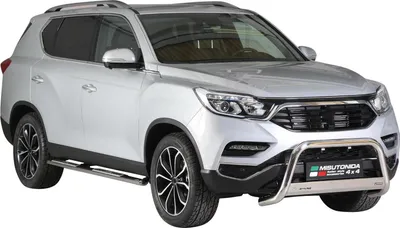 Obrázok produktu pre Nerezové bočné prahy pre Ssangyong Rexton 2018-2025 strieborné