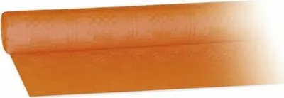 Produktbild von 1x Damasttischdecke Tischtuch aus Papier gerollt 1,20m x 8m terrakotta