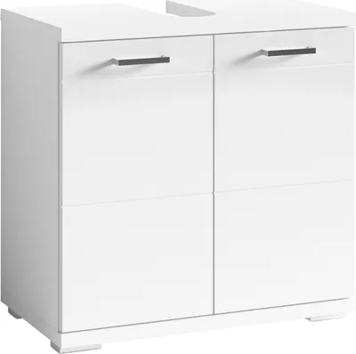 Produktbild von Waschbeckenunterschrank >NEBRASKA< in Weiß 60 x 59 x 31,5 cm (BxHxT)