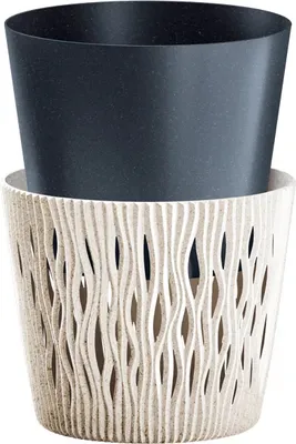 Produktbild von Sandy Round ECO Holz Blumentopf