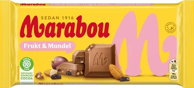 Produktbild von MARABOU Mjölkchoklad Frukt & Mandel 200g Marabou