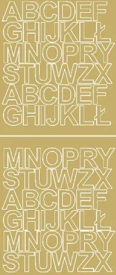 Produktbild von Selbstklebende Buchstabenaufkleber, 3,5 cm, mattgold