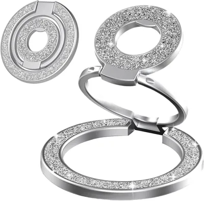 Produktbild von Handy-Ringhalter, magnetisch Glitzer, 360 Grad drehbar, für Smartphone
