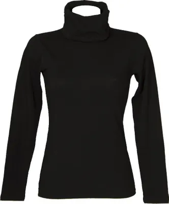 Immagine prodotto di Dolcevita collo alto donna maglia manica lunga con dispositivo di protezione facciale RAGNO articolo D953AZ, 4 - QUARTA, Cotone 94%,Spandex 6%