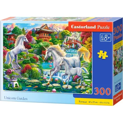 Image de Puzzle 300 pièces Jardin de licorne Castorland 30521