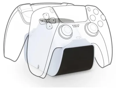 Obrázok produktu pre NACON Dual Charger V4, PlayStation 5, Nabíjací stojan, Čierna, Biela, USB, Kábel, Sony