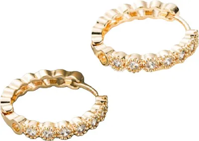 Image de Boucles d'oreilles IN-20955 Doré / Cristal KP20955