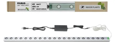 Immagine prodotto di Parus di Venso, applique a parete, 120 cm, angolo di emissione di 15°, lampada LED per la crescita delle piante, ideale per piante da interno e piante ornamentali, adatta anche per la vegetazione di facciate e pareti