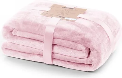Produktbild von Kuscheldecke Tagesdecke Weich Wohndecke Sofadecke Decke 240 GSM Mic 70x150 cm Rosa