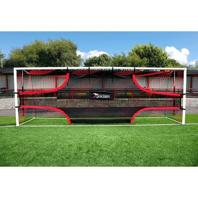Produktbild von Precision Trainingsziel Fußball Target Shot 24x8 ft schwarz Nylon