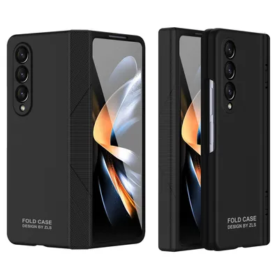 Immagine prodotto di Custodia per Samsung Galaxy Z Fold 4 5G Custodia rigida in PC con protezione dello schermo e protezione della cerniera nero