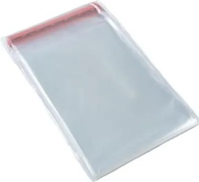 Image de Sachets en plastique avec ruban adhésif 80 x 180 mm – 100 pièces PP 25u