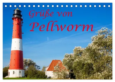 Immagine prodotto di Saluti da Pellworm (calendario da tavolo 2027, formato DIN A5 orizzontale), calendario mensile CALVENDO