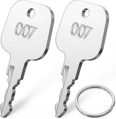 Produktbild von TSA 007 Schlüssel - 2 Stück für Gepäck, Koffer und Passwort-Schlösser