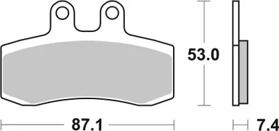 Produktbild von sbs Bremsbeläge Bremsklötze VORNE 681HF