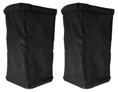 Grasfangkorb 2er-Set Schwarz 60L für Aufsitzmäher