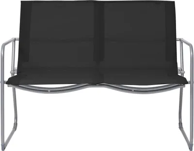 Produktbild von vidaXL 4-tlg. Garten-Lounge-Set Stoff und Stahl Schwarz