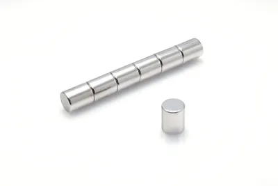 Obrázek produktu pro Neodymové magnety válcové 8 x 10 mm 1 kus N38