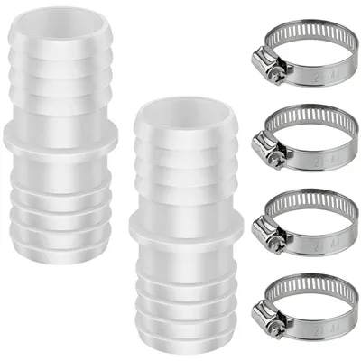 Obrázok produktu pre Sada dvoch spojok na hadice s 4 oceľovými svorkami, priemer 32 mm