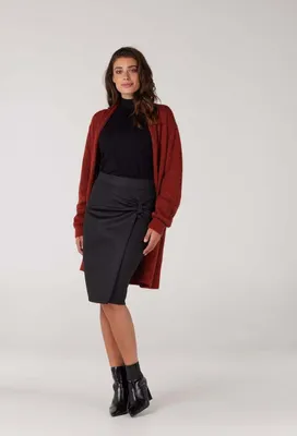 Immagine prodotto di Juffrouw Jansen Hk248 Cardigan lungo in maglia Bibi Arancione