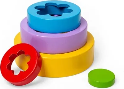 Obrázek produktu pro Bigjigs Toys Skládací květinová věž