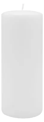 Produktbild von Flachkopf-Stumpenkerzen Weiß 180 x Ø 70 mm, 4 Stück