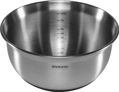 Produktbild von Brabantia Rührschüssel Stahl matt schwarz, 1 L ( d17 cm)