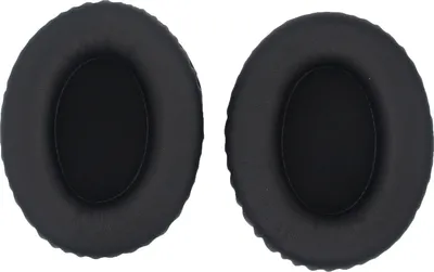 Immagine prodotto di INF Cuscinetti Auricolari Ovali Premium in Pelle Proteica 90x70mm - Neri (Confezione da 2)