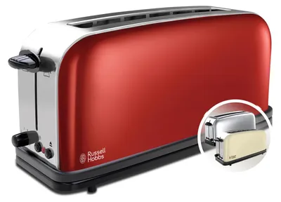 Image de Grille-pains 1 fente 1000w rouge - Russell Hobbs - 21391-56 - colours rouge flamboyant