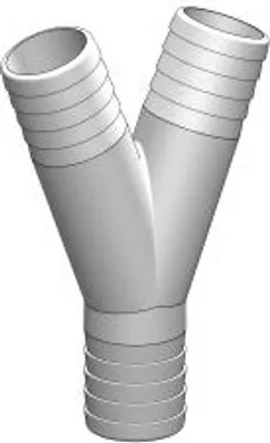 Produktbild von Schlauchverbinder Y-Verbinder Reduzierstücke verschiedene größen : 38-38-38mm