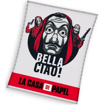 Produktbild von Fleece-Decke 150/200cm MONEY HEIST (LA CASA DE PAPEL), LCDP211023
