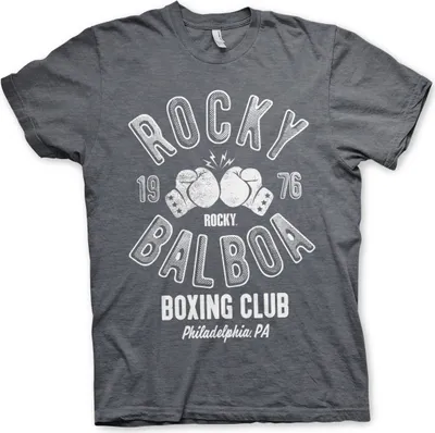 Obrázok produktu pre Tričko Rocky Balboa Boxing Club - XX-Large - Dark-Heather