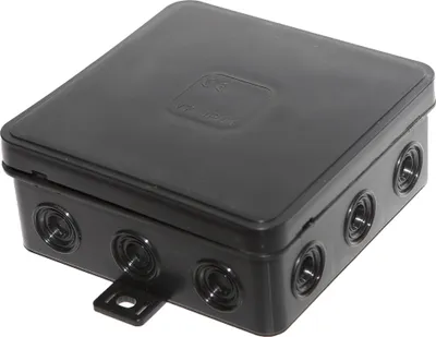 Produktbild von Abzweigdose Verteilerdose Aufputzdose 100x100mm schwarz Anschlußdose IP54