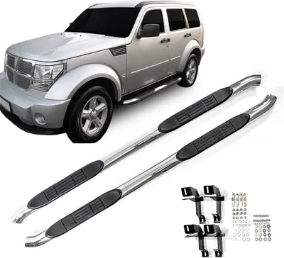 Obrázek produktu pro J&J Automotive | Boční nerezové rámy pro Dodge Nitro 2007-2012