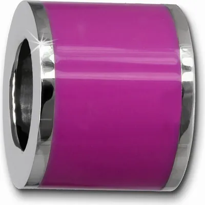Image de Amello Beads Emaille Edelstahl Stainless Steel Beads pink Damen AMB028V
