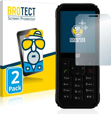 Produktbild von 2x BROTECT Schutzfolie für Caterpillar Cat B40 Displayschutz Displayschutzfolie Folie Matt Entspiegelungsfolie