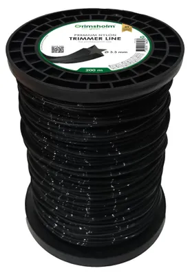 Mähfaden sternförmig, 3,3 mm, 200 m, schwarz