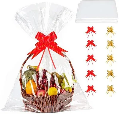 Produktbild von Famanu Geschenkbeutel Set - 10 transparente Cellophan-Tüten