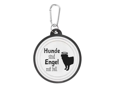 Produktbild von Hundenapf Hunde sind Engel Walkies by bb-Klostermann - Faltbarer Hundenapf to go