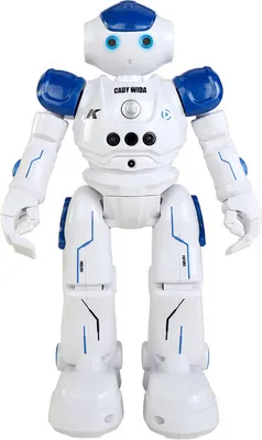 Image de Jouet robot RC avec reconnaissance des gestes Télécommande Boite programmable Chanter danser, Version anglaise Bleu