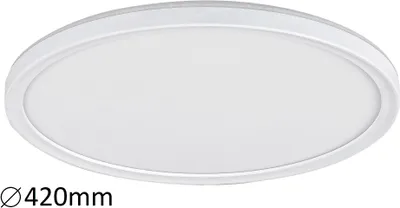 Productafbeelding van Rabalux 3428 Plafondlamp Pavel, 22W, 4000K, 2200lm, wit, rond, traal wit, functioneel, dimbaar