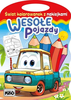 Produktbild von Eine Welt voller Ausmalbilder mit Stickern. Fröhliche Fahrzeuge