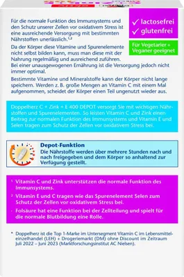 Obrázok produktu pre Dvojité srdce C + zinok + E Depot 40ks