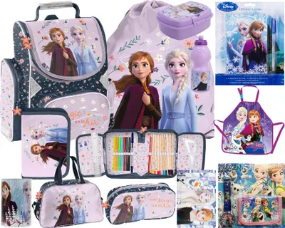 Produktbild von Eiskönigin Schulranzen 13 tlg schulrazen set rucksack ranzen schulrucksack FUR MADCHEN disney FROZEN