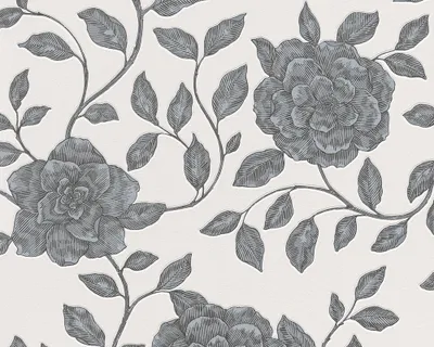 Produktbild von Schöner Wohnen Vliestapete Private Glam, grau, metallic, weiss, 10,05 m x 0,53 m, 945112, 9451-12