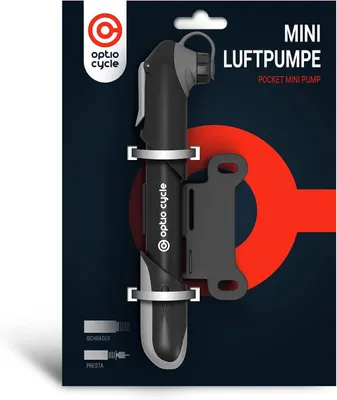 Produktbild von Mini Fahrradpumpe 120 PSI, Kompakte Rahmenpumpe, Für Presta & Schrader Ventile, Handpumpe für Rennrad, MTB