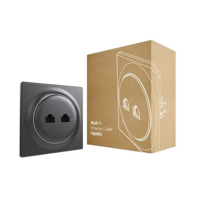 Obrázok produktu pre Fibaro FGWEEU-021-8 Fibaro Walli N Ethernet Outlet anthrazit