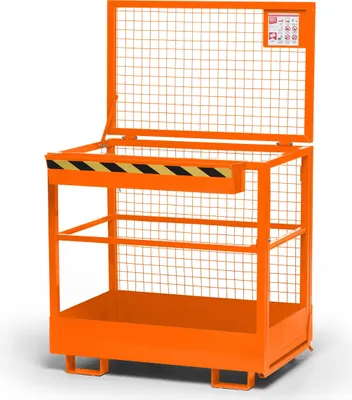 Produktbild von R+R Industrietechnik Arbeitskorb Typ RAK 1200x800x1910mm RAL2004 Reinorange