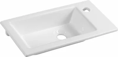Produktbild von Aqualine ZUNO 50 Keramik-Waschtisch 50x25cm, Weiß