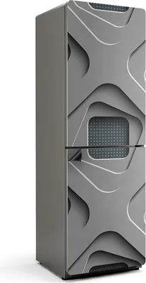 Produktbild von Abstraktes 3D-Muster – Magnetische Kühlschrank Abdeckung – Dekorfolie magnetisch Küche – Kühlschrank Magnet Deko – selbstklebende Magnettafel – Magnetfolie für Kühlschranktür – 60x180 cm